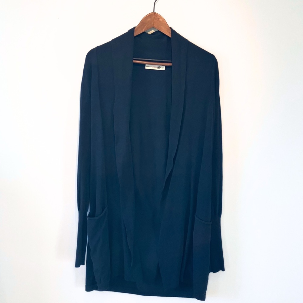 Jackpot Long Navy Open Front Cardigan